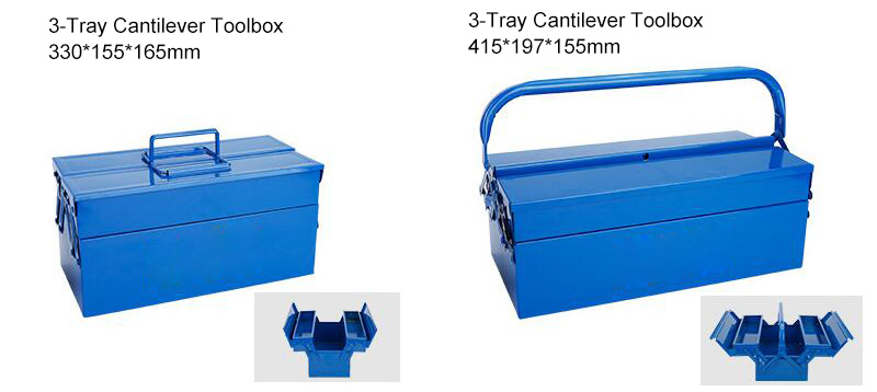 3 Tray Metal Cantilever Tool Box