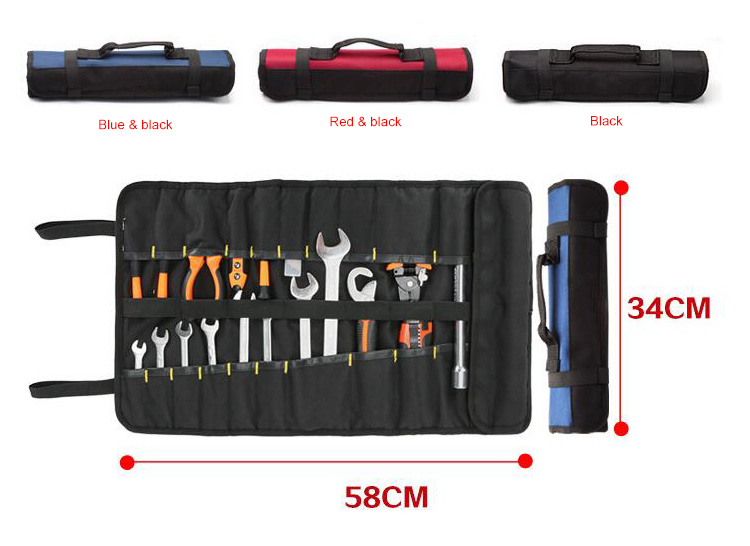 35-pocket tool roll bag color and size