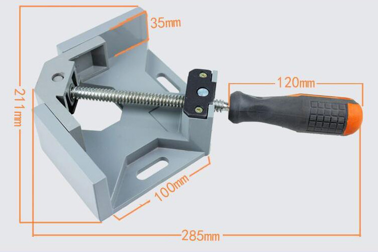 90 Degree Right Angle Clamp Sizes