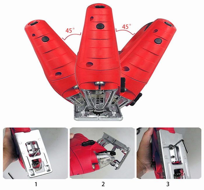 Angle Adjustment for 3.15-In Electric Jigsaw, 3.5A