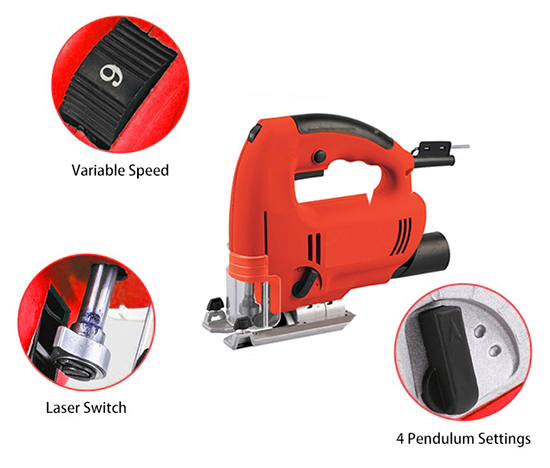 Details of 2-4/7 In Electric Jig Saw, 3.3 Amp