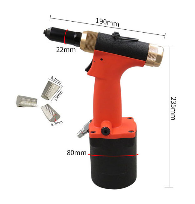 EZ Travel Collection New 3/16" Air Hydraulic Riveter Kit With Carrying Case