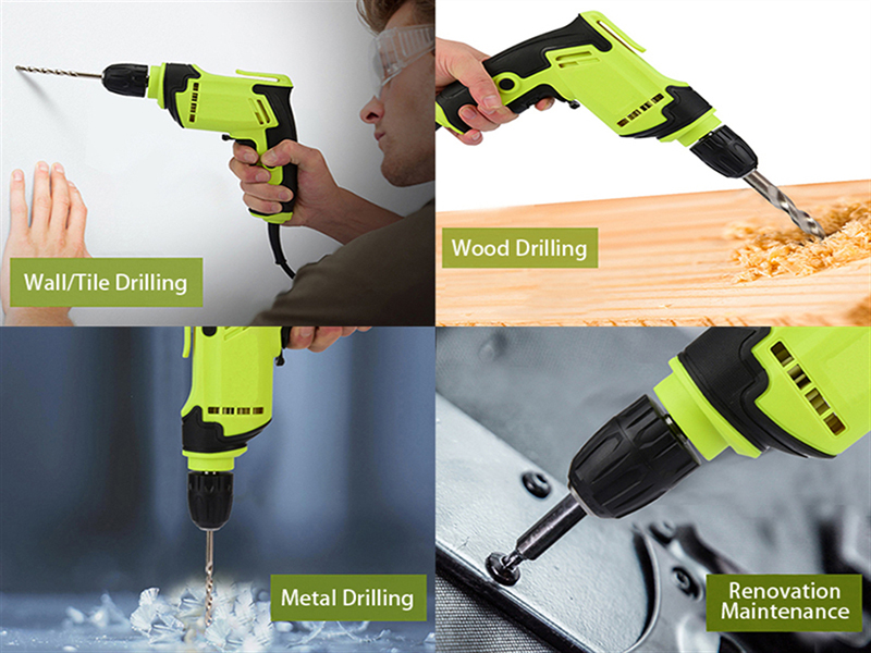 Functions of 1-1/5" Corded electric Drill, 2.5A