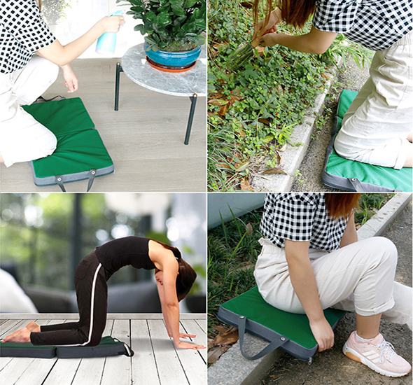 Use of garden kneeling mat