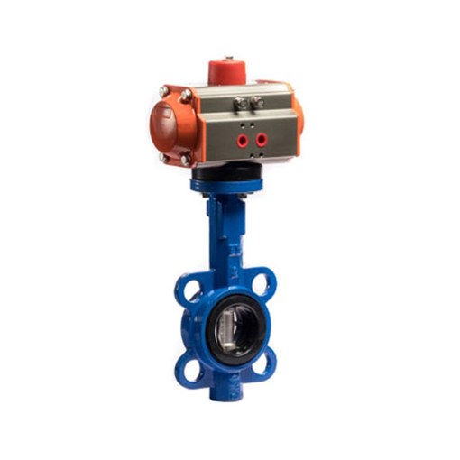 2" (DN50) Pneumatic Wafer Butterfly Valve