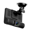 3 Camera Dash Cam, Front/Rear/Interior, 4 Inch, 1080P