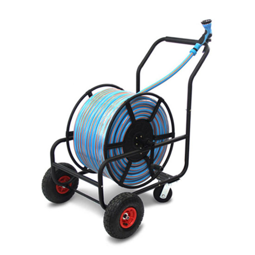 4-wheel garden hose reel cart