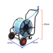 4-wheel garden hose reel cart