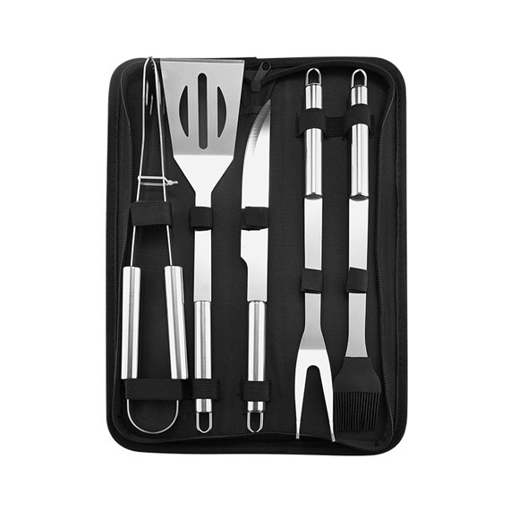 5 Piece Outdoor Grill Utensil Set with Carry Bag