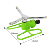 3-Arm Metal Rotating Garden Sprinkler