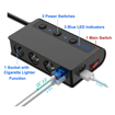 3 Socket Cigarette Lighter Adapter, 180W, QC 3.0 USB