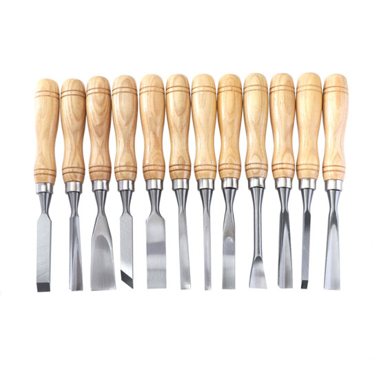 12 Pieces Wood Carving Chisel Set