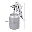 Siphon Air Spray Gun, 1000ml, 2.0/2.5/3.0mm