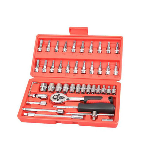 46-Piece 1/4-in Drive Ratchet & Socket Set