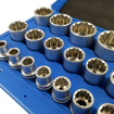 21-Piece 1/2-in Drive 12-Point Metric Socket Set