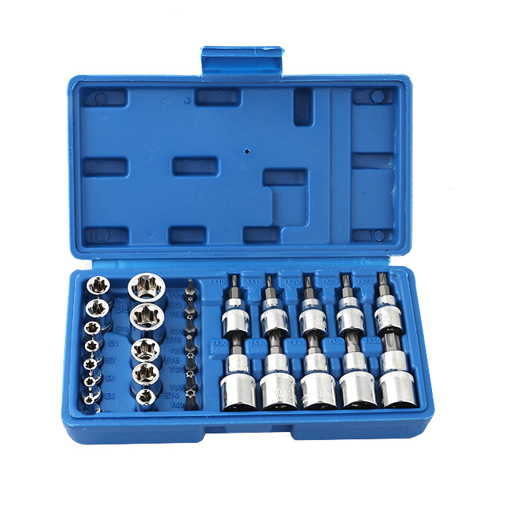 29-Piece Torx Bit and External Torx Socket Set