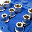 9-Piece 1/2-in Drive External Torx Socket Set