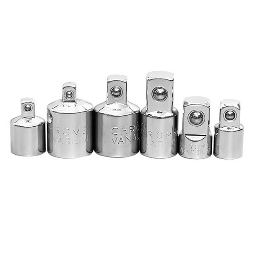 6-Piece Socket Adapter Set, 1/4" 3/8" 1/2"