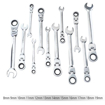 12-Piece Ratcheting Combination Wrench Set, 8mm-19mm