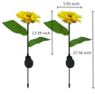 Garden Patio Sunflower Solar Light