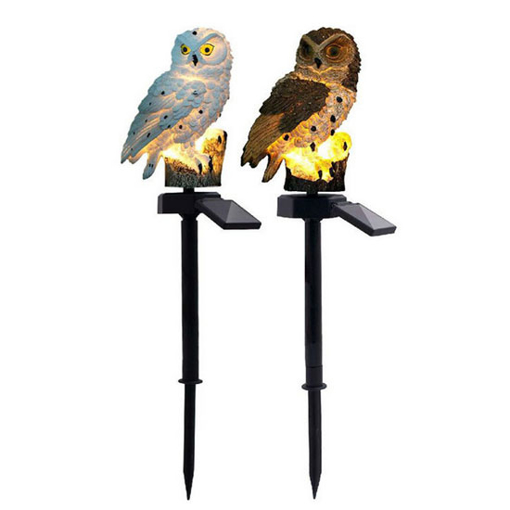 Outdoor Garden Owl Solar Light with Stake