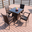5 Piece Wicker Dining Table and Chairs
