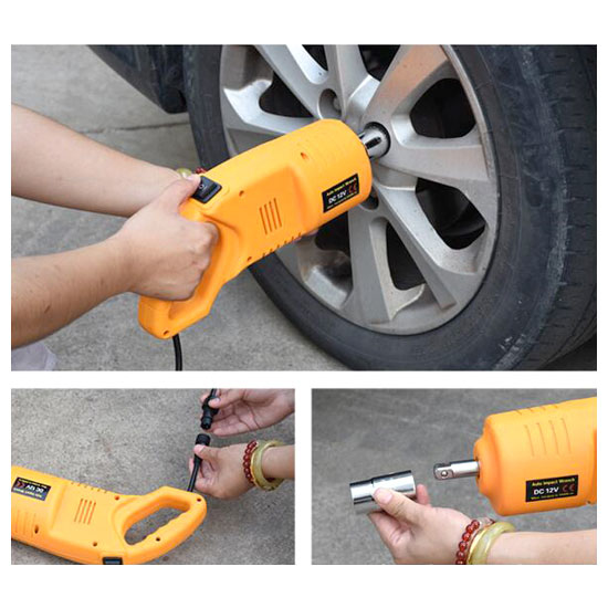 Portable 12V Impact Wrench for Car Tires