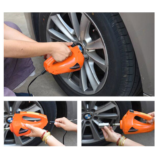 Portable 12V Impact Wrench for Car Tires