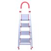 4 Steps Folding Aluminium Ladder with Platform