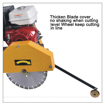 Walk Behind Concrete Saw, 14"/16", 9HP