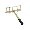 Level Head Rake for Paving Tiling, Stainless Steel