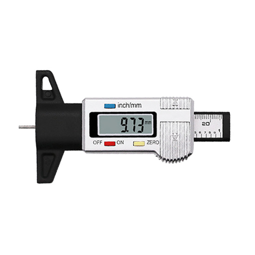 Digital Tire Tread Depth Gauge, Range 0-25.4mm