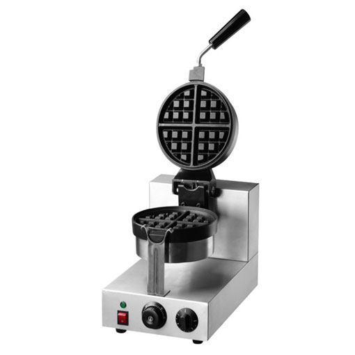 Rotating Belgian Waffle Maker, Single, Round Shape