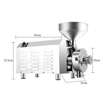 Commercial Electric Grain Mill, 3.6kW, 60-80kg/h, 110v/240v