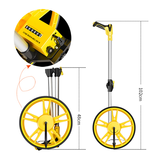 12 inch Distance Measuring Wheel, Mechanical Gear | Tool.com