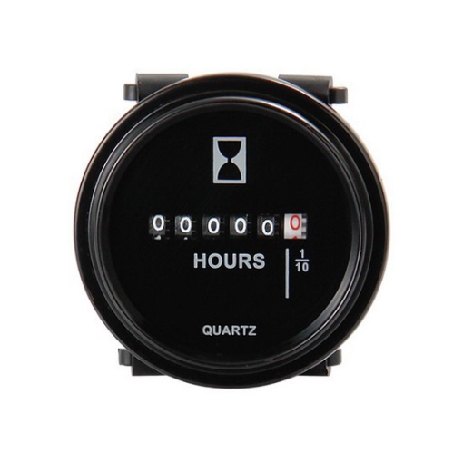 Generator Hour Meter, IP67 Waterproof Analog Round Gauge, AC 110-250V