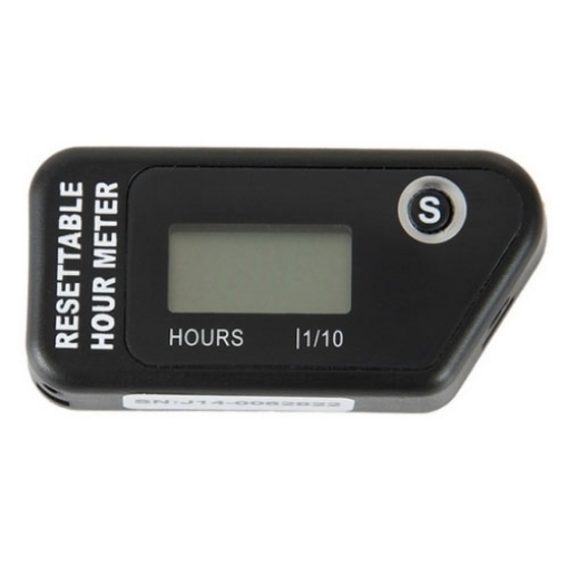 Inductive hour meter for small engine, Resettable,  AC/DC 
