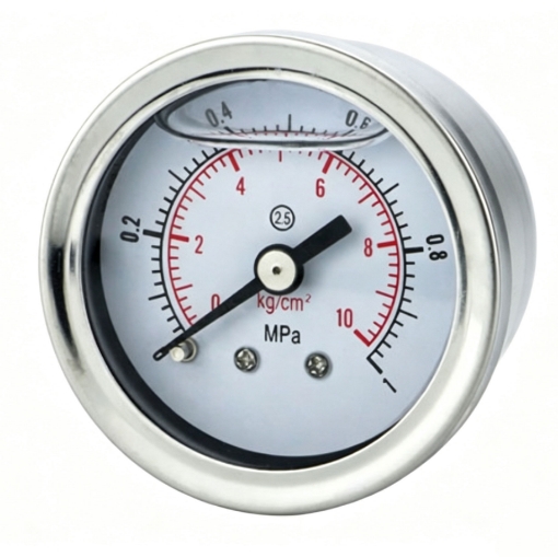 Stainless Steel Pressure Gauge for Oil/Hydraulic, 1/10/25/40MPa