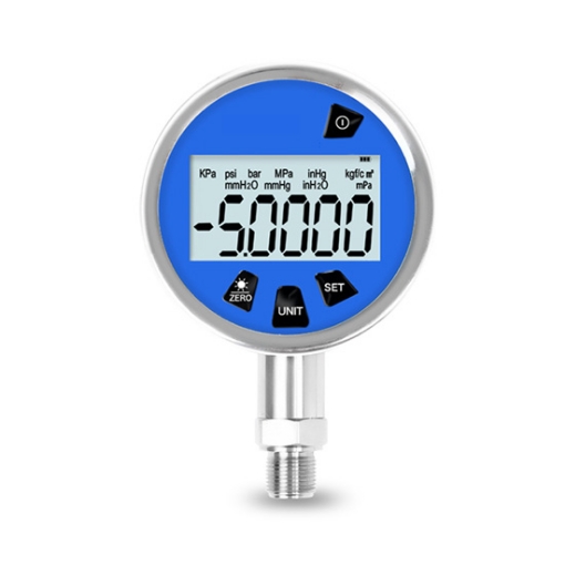 Digital Hydraulic Pressure Gauge, 0.05% - 0.4% Precision