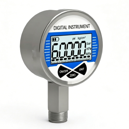 Digital Pressure Gauge for Oil/Water/Gas，-0.1~60MPa