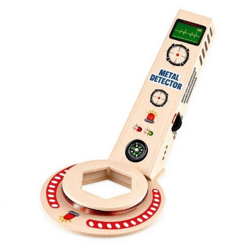 Wooden Youth Treasure Metal Detector for Ages 7-14