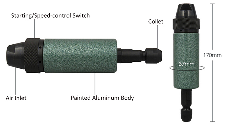 1/4 inch air die grinder details