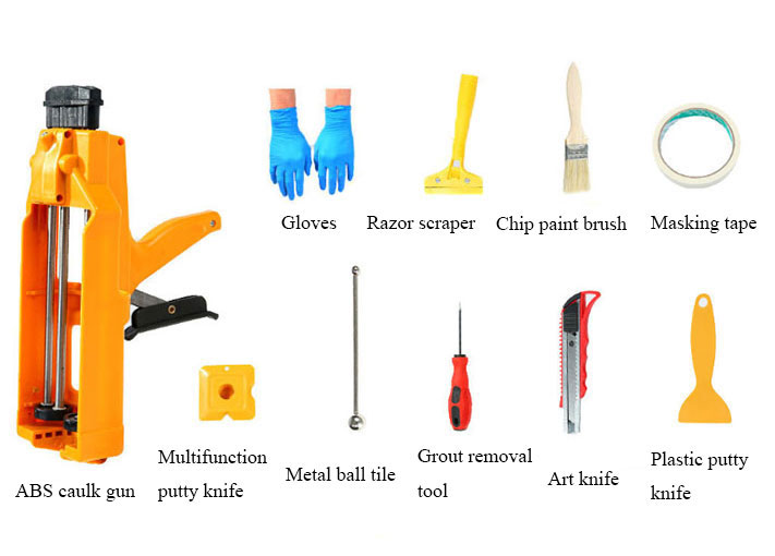 10 pieces caulking tool kit details 1