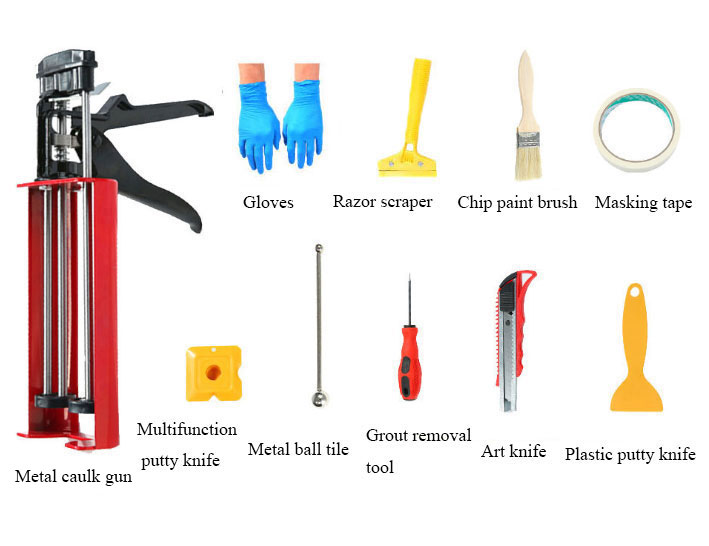 10 pieces caulking tool kit details 2