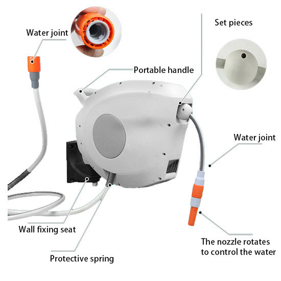 100 ft. Retractable Garden Hose Reel Details