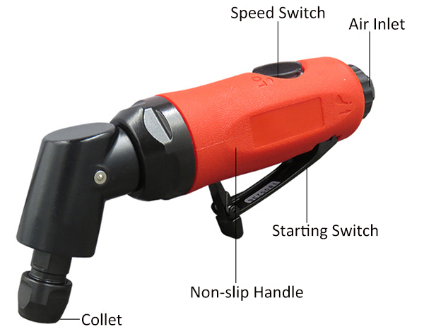 115 degree air angle die grinder details