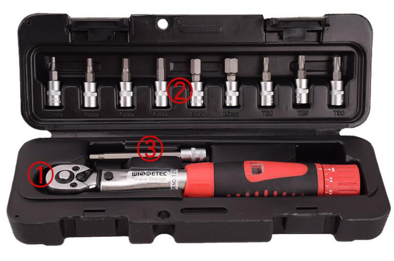 11pcs 1/4 Inch Torque Wrench Set