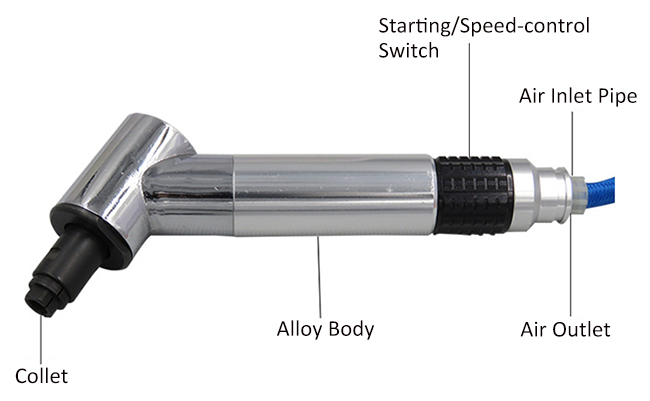 135 degree air pencil grinder details