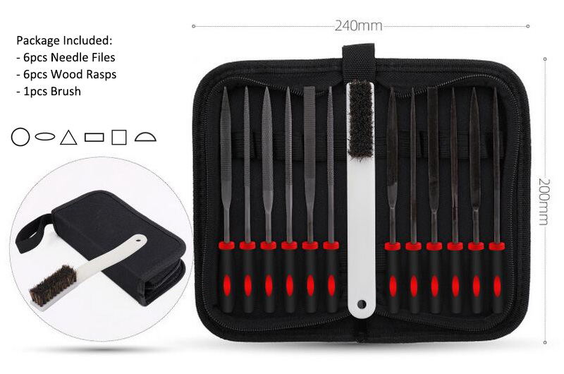 13pcs Needle Files and Wood Rasps Set