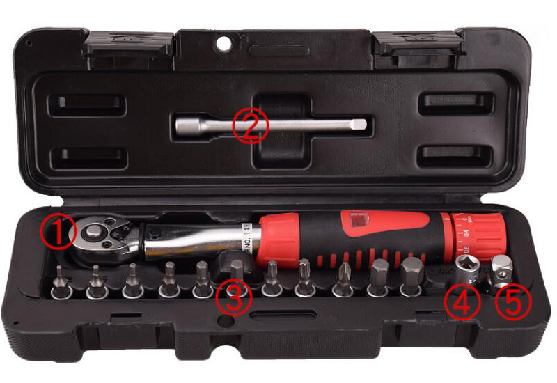 15 Pieces 2-24Nm Torque Wrench Set